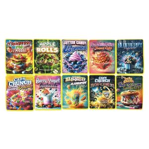 Artistic Dessert Series 3.5g Holographic Mylar Bags